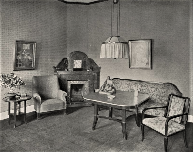 Neu_Cladow_Wohnzimmer_um_1912_Quelle_Moderne Bauformen Monatshefte für Architektur und Raumkunst (12 1913)