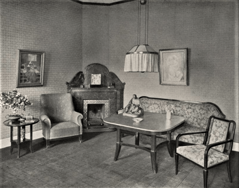 Neu_Cladow_Wohnzimmer_um_1912_Quelle_Moderne Bauformen Monatshefte für Architektur und Raumkunst (12 1913)
